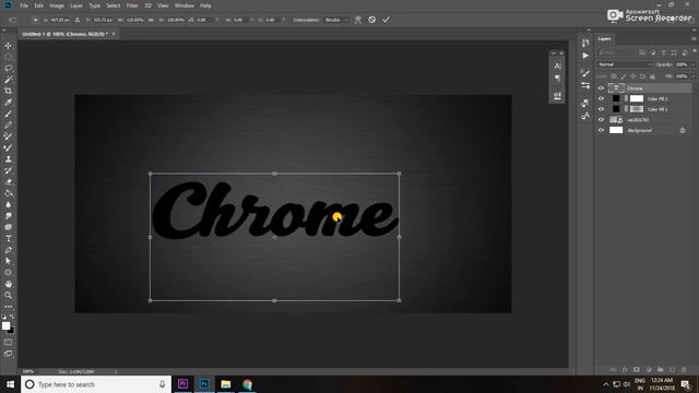 Chrome Text Effect in Photoshop in Simple way ( Text Effet in Photoshop ) смотреть онлайн