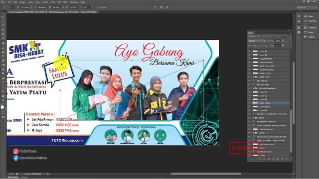 Free 2 Desain Spanduk PPDB 2022 Coreldraw Photoshop - Banner Design смотреть онлайн