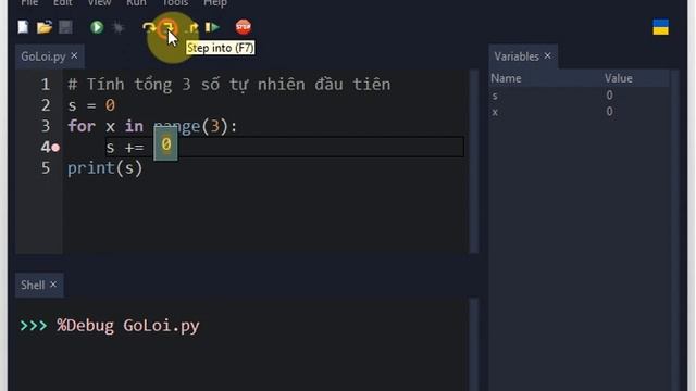 Debug bằng cách đặt BreakPoint trong Thonny смотреть онлайн
