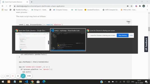 ELECTRON : 2 | Building our first electron application. | Electron Js Tutorial смотреть онлайн