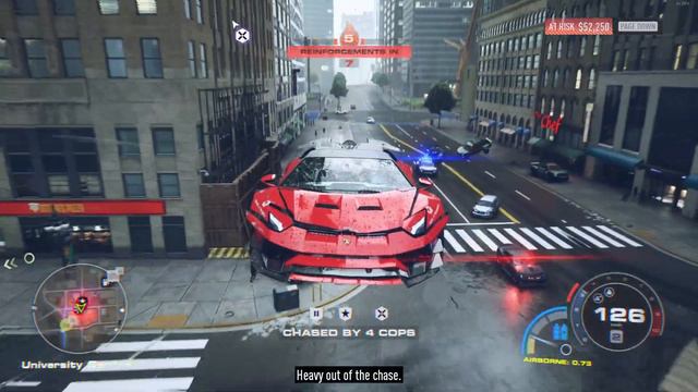 Red Lambo Aventador - Police Chase - NFS unbound смотреть онлайн