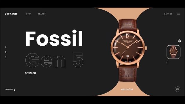 Next.JS Watches Store | Hero Section using Swiper.JS and GSAP смотреть онлайн