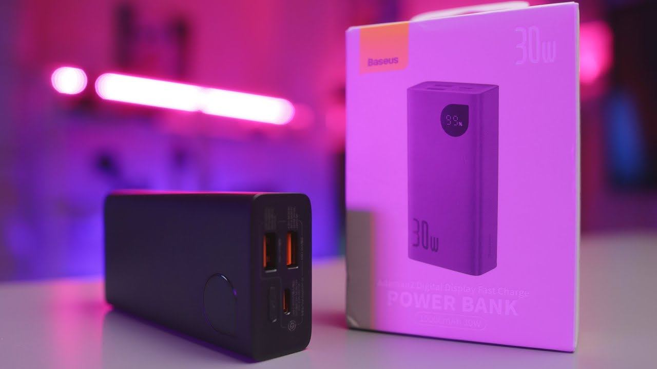 Внешний аккумулятор, Power Bank Baseus 10000 mAh 30W смотреть онлайн