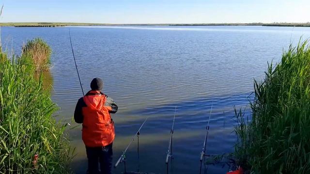 Рыбалка на Андреевской дамбе. Река Большой Утлюк смотреть онлайн