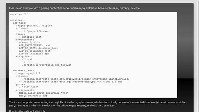 Using Docker to create "restorable" MySQL database for UI testing смотреть онлайн