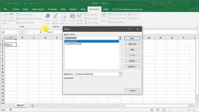 Convert Excel Cell Contents to Comments and vice-versa with VBA Code смотреть онлайн