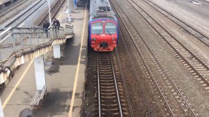 Экспресс РЭКС, электрички и поезд. Максон на станции.