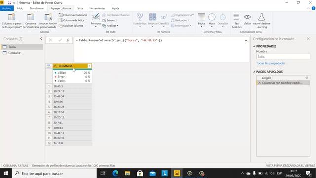 Power BI - ¿Cómo Convertir HH:MM:SS mayores a 24 horas a tipo dato Duración?? смотреть онлайн