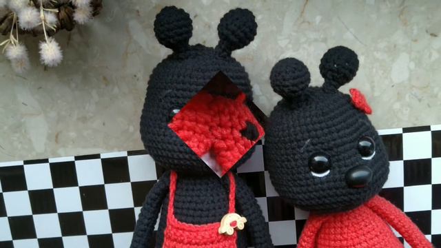 Crochet ladybugs Bernard i Berenika 🐞🐞 Smutnisie toys 💜 biedronka смотреть онлайн