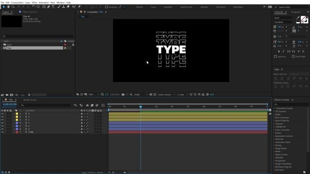 After Effects Tutorial - Typography Text Animation in After Effects смотреть онлайн