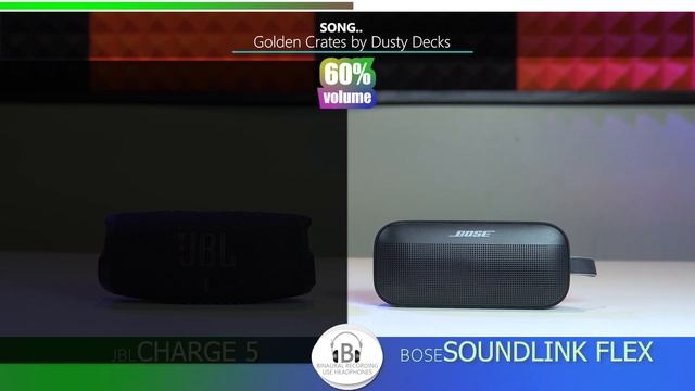Bose SoundLink Flex vs JBL Charge 5 Binaural Sound Samples смотреть онлайн