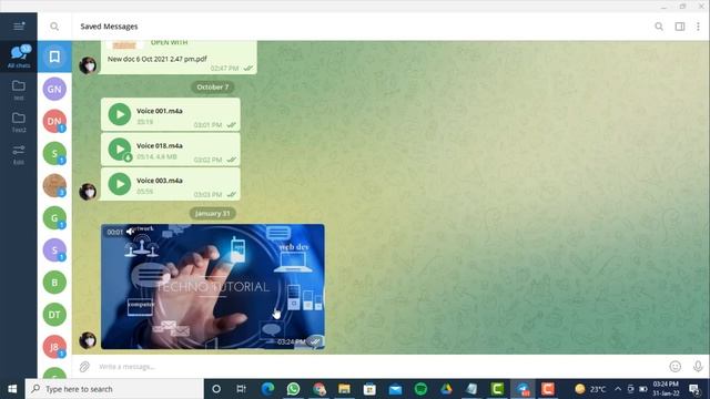 How send video file form Desktop to Telegram(Hindi) смотреть онлайн