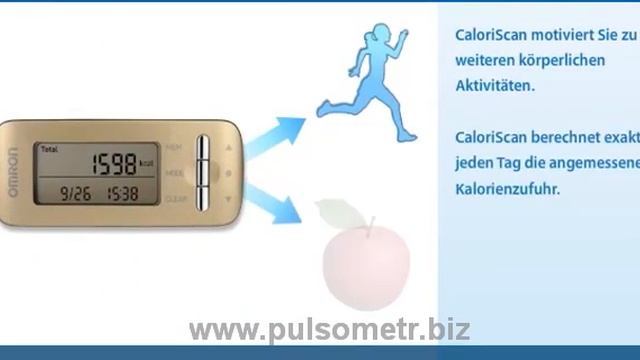 Презентация шагомера OMRON HJA 306 CaloriScan смотреть онлайн