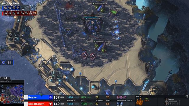 StarCraft 2: NEW MAP - THE GOLDEN WALL! (uThermal vs Reynor) смотреть онлайн