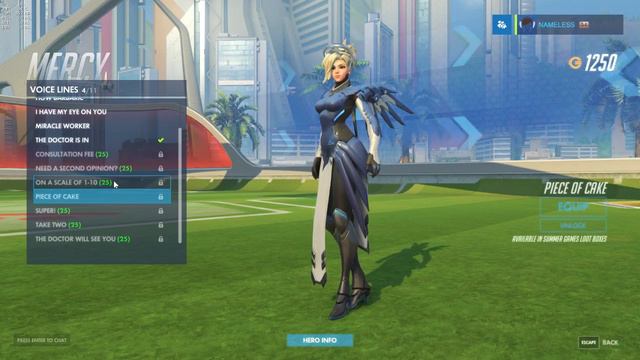 Overwatch: Piece of CAKE [Mercy Voice line Bug?] смотреть онлайн