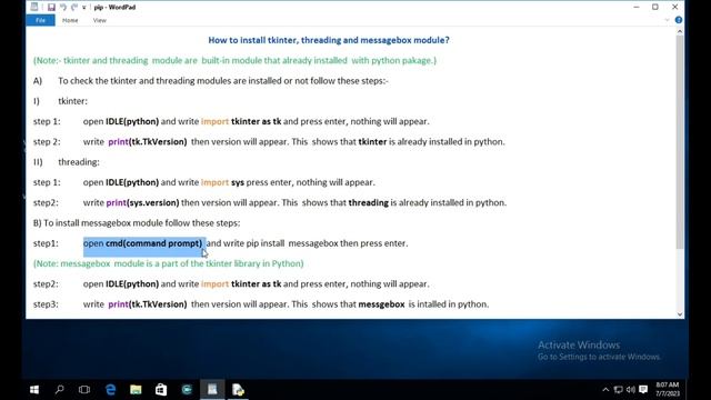 How to install tkinter and threading module python on windows pc || module installation || pytho смотреть онлайн