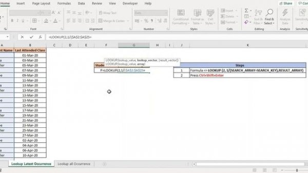 Lookup Last Value | Find Last Matching Value in Excel
