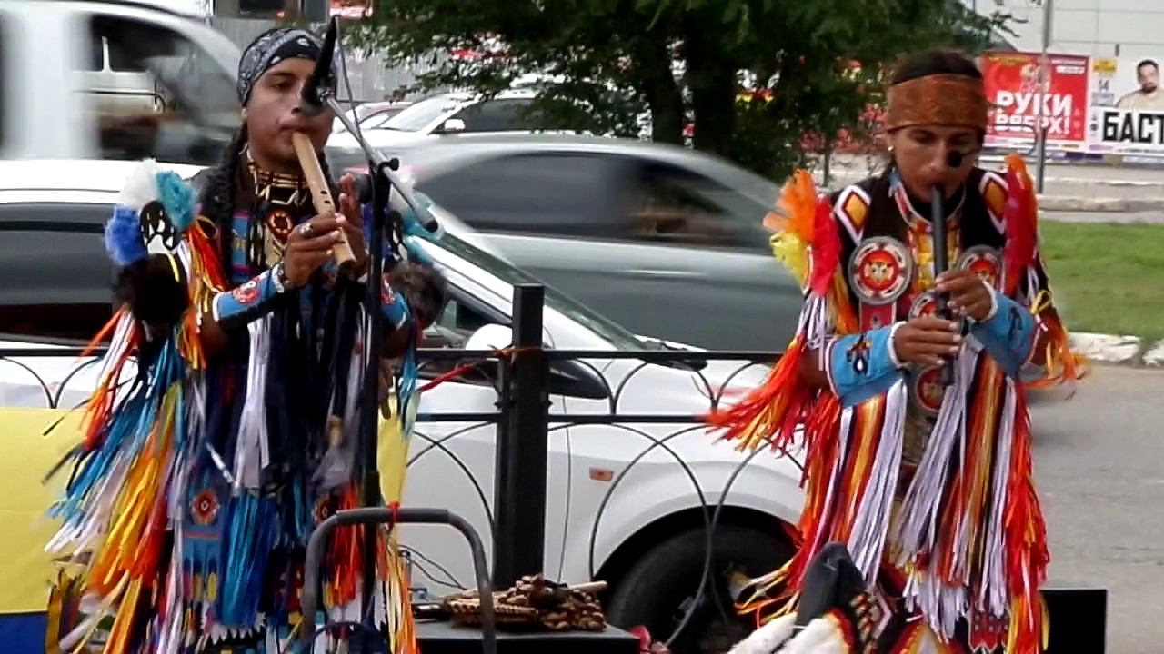 Видео ПРОСТО это тема ! музыка индейцев в АСТРАХАНИ слушать красивую музыку смотреть онлайн