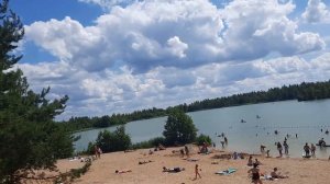 Тот самый ЛАЗУРНЫЙ ПЛЯЖ известный в районе города Воскресенска на голубом озере московской области