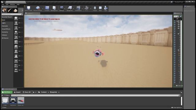 Rocket Jockey Unreal engine test after 1 day. смотреть онлайн