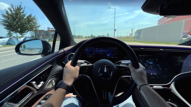 Mercedes-EQ EQS 580 4Matic | Acceleration 0-100 | POV Drive #3 смотреть онлайн