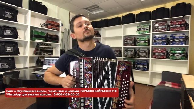 Топовая гармонь Шуйской фабрики! Барыня в тональности Ля мажор. И музыкальный привет «Влечение» Жук смотреть онлайн