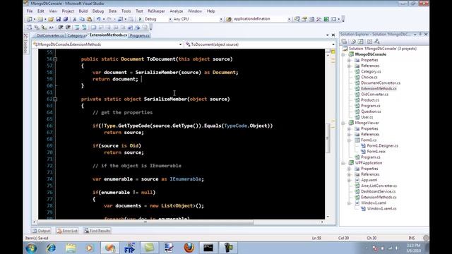 Persisting Objects into MongoDb Database Using C Sharp Driver смотреть онлайн