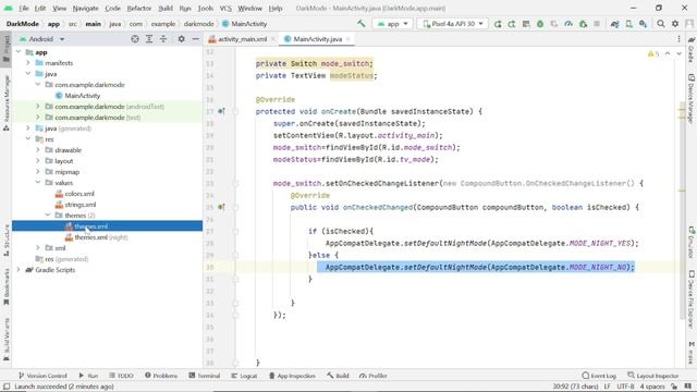 Dark and Light Mode in android studio смотреть онлайн
