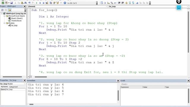 VBA EXCEL CƠ BẢN | VÒNG LẶP FOR NEXT VÀ DO WHILE TRONG VBA смотреть онлайн