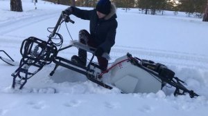 Обзор модулей. Тест по глубокому снегу. Какой модуль лучше от XTREME-MOTORS/ Мотобуксировщик Полюс-