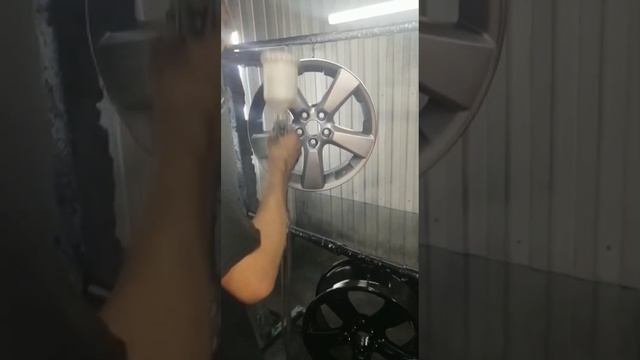 Пескоструй покрытие полимером порошковая покраска дисков авто R18 Светлый графит +380503203266 смотреть онлайн