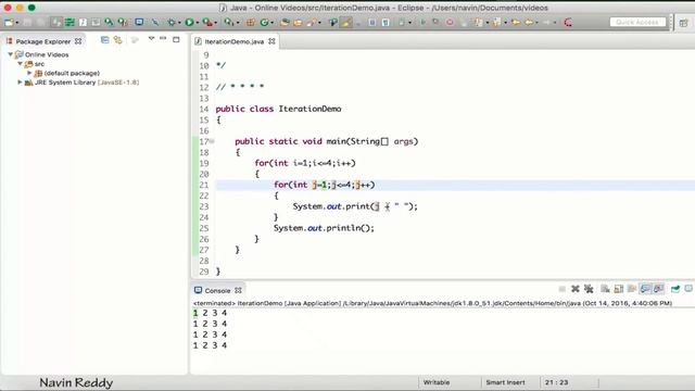 #3.4 Java Tutorial | Nested Loops | Iteration Statement смотреть онлайн