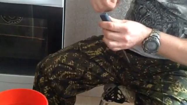 Рукоять ножа из пва и хлопка. смотреть онлайн