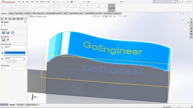 SOLIDWORKS Text Tutorial - Quick Tip смотреть онлайн