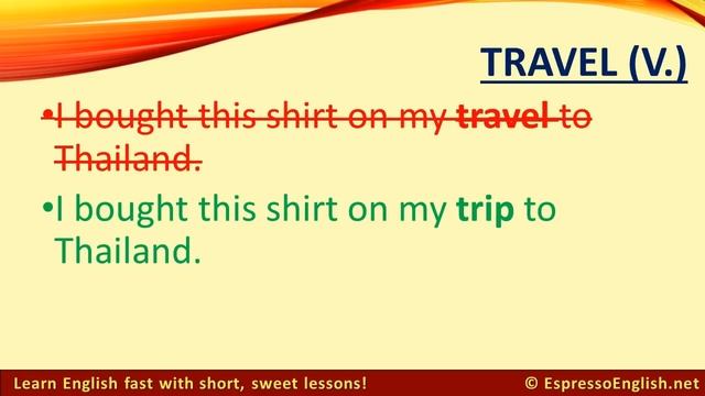 Travel, Trip, And Journey - Confusing English Words