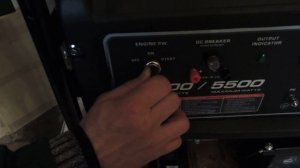 Запуск бензинового генератора электростартером. Алгоритм действий.