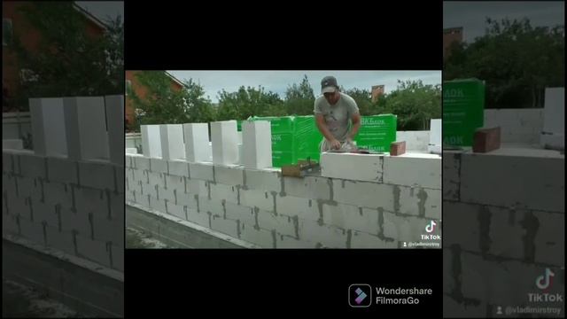 БЫСТРАЯ кладка ГАЗОБЛОКА
