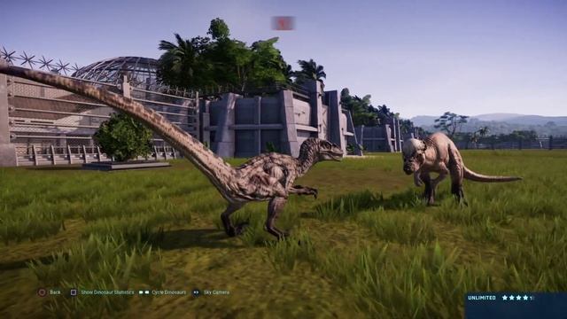Jurassic World Evolution: JP3 female Velociraptor vs Pachycephalosaurus (Base Genome) смотреть онлайн