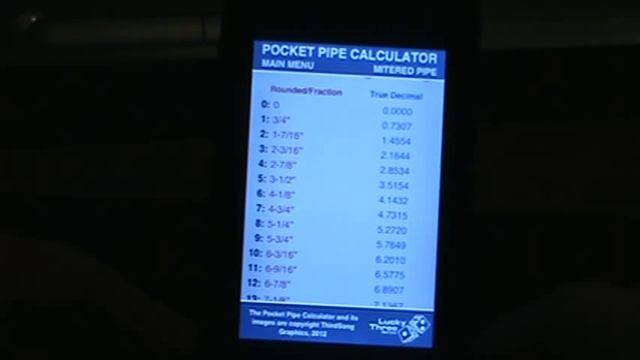 Pocket Pipe Calculator - Mitered Pipe Userguide video 2 iphone смотреть онлайн
