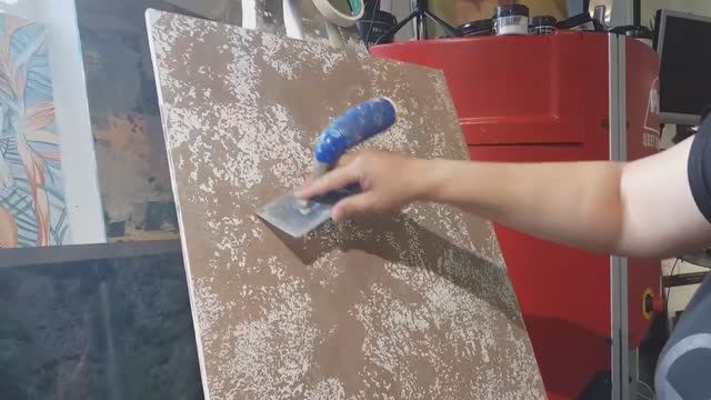 Пакет+губка _ Дешевая и эффектная штукатурка. смотреть онлайн