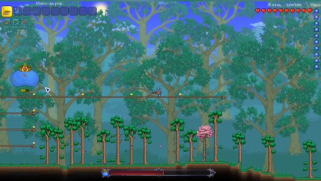 Король слизней на мастере в Terraria смотреть онлайн