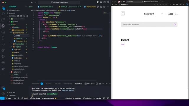 Dictionary Web App | React | Responsive Design | Raw CSS with BEM смотреть онлайн