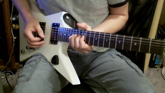 Master of Puppets guitar cover, James Hetfield's part смотреть онлайн