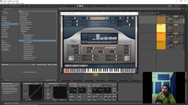 Swam flute review, tutorial & sound test with USB midi breath controller смотреть онлайн