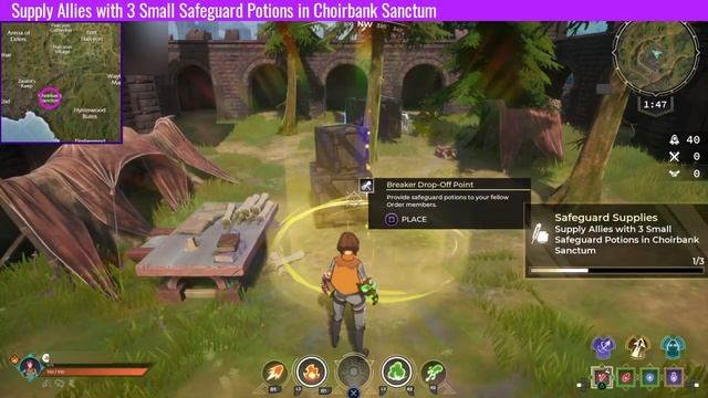 Supply Allies with 3 Small Safeguard Potions in Choirbank Sanctum | Safeguard Supplies | Spellbreak смотреть онлайн