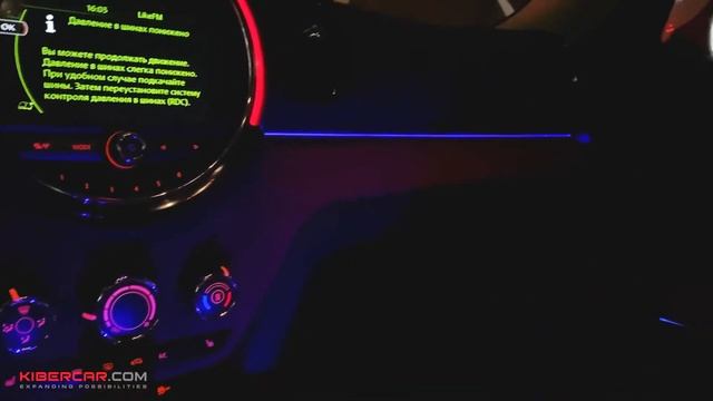 Перетяжка салона и установка атмосферной подсветки на Mini смотреть онлайн