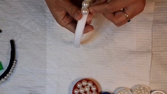 DIY/pearl headband/Como decorar Diadema con perlas #vincha #balaca #tiara #facildehacer смотреть онлайн