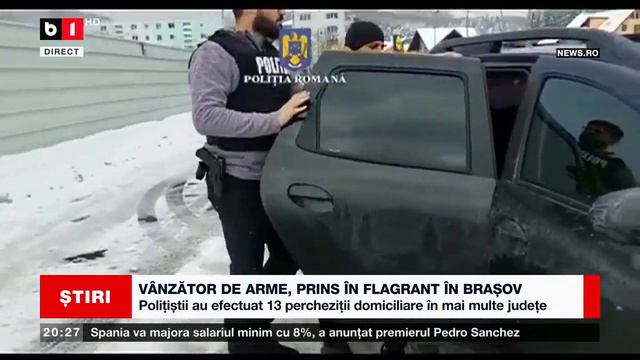 VÂNZĂTOR DE ARME, PRINS ÎN FLAGRANT ÎN BRAȘOV. Știri B1_ 31 ianuarie 2023 смотреть онлайн