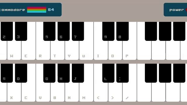 Он-лайн музыкальный инструмент Commodore64: другая импровизация